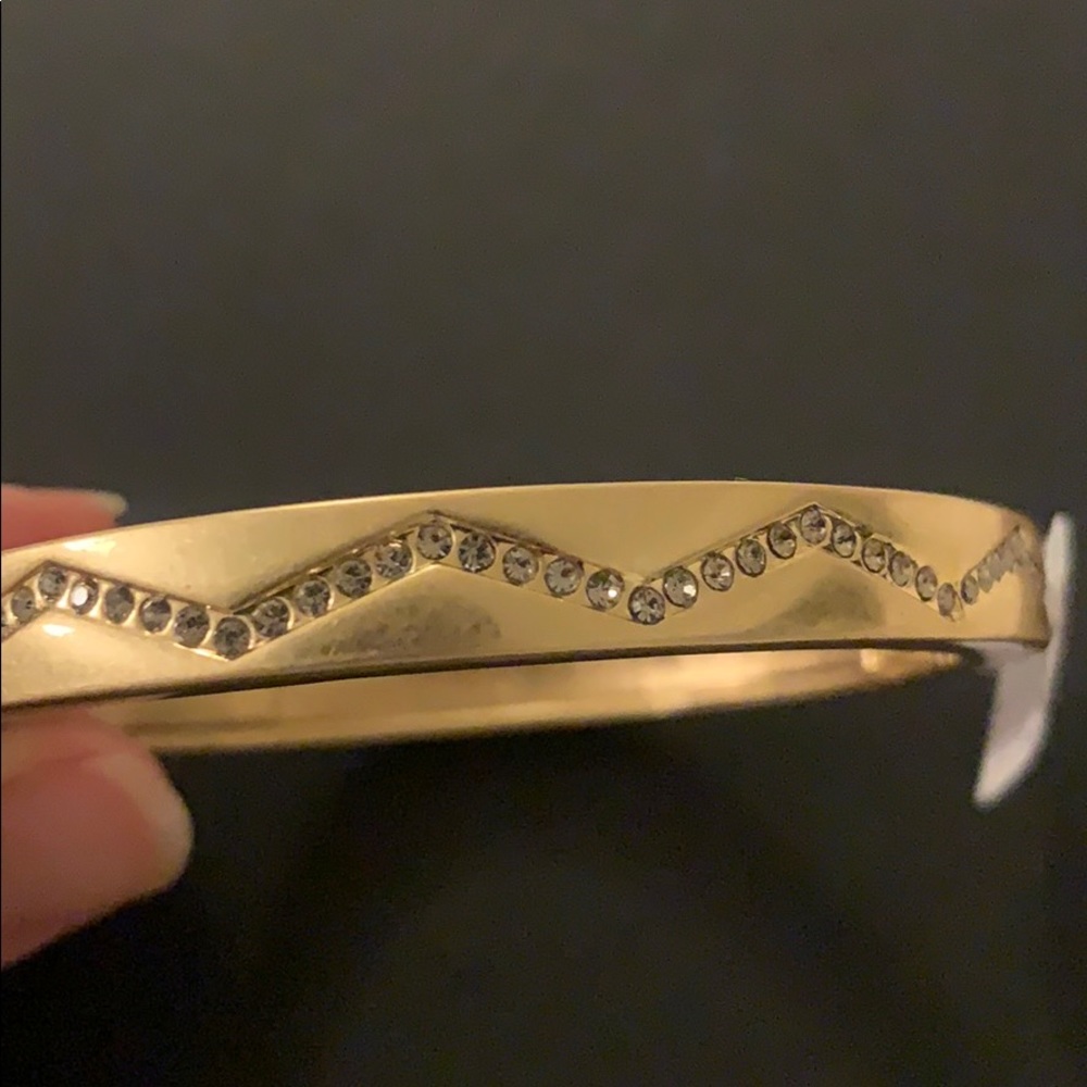 Lia Sophia Bolt Cut Crystals Stretch Bracelet